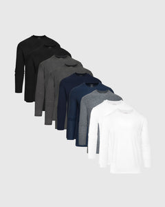 True ClassicOutdoor Active Long Sleeve Crew 9-Pack