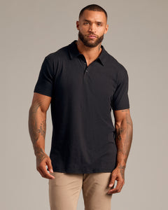 True ClassicBlack Short Sleeve Polo