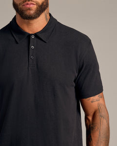 True ClassicBlack Short Sleeve Polo