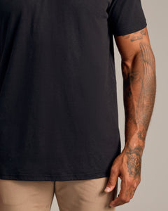 True ClassicBlack Short Sleeve Polo