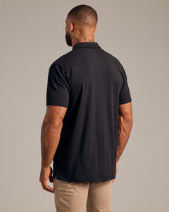 True ClassicBlack Short Sleeve Polo