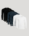 Long Sleeve Crews 6-Pack