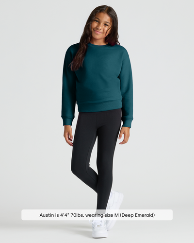 Girls Slouch Pullover Crew