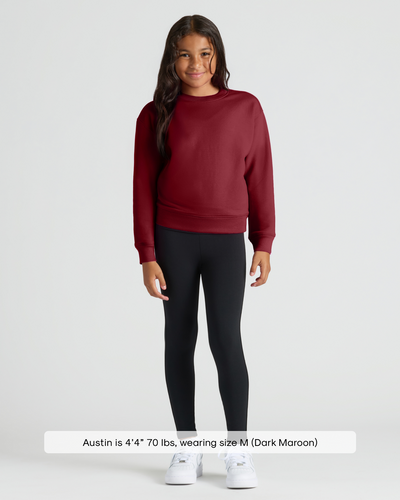Girls Slouch Pullover Crew