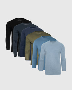 True ClassicEssential Long Sleeve Crew 6-Pack