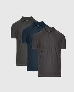 True ClassicShadow Active Polo 3-Pack