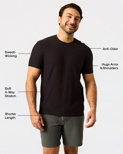 Short Active Crew Neck