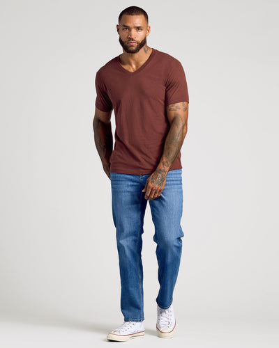 Classic V-Neck - Dark Chocolate