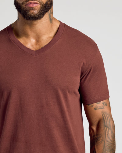 Classic V-Neck - Dark Chocolate