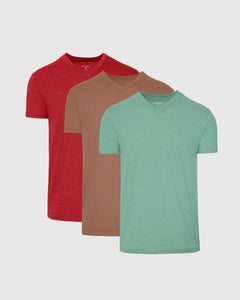 True ClassicRustic Tones Short Sleeve Classic Vee 3-Pack