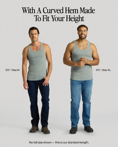 Ribbed Curved Hem Tank