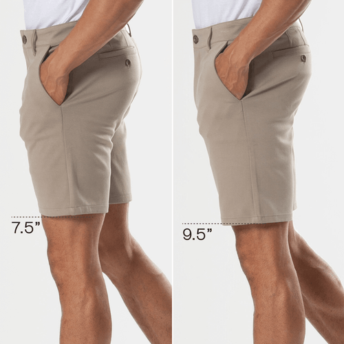 7" Neutral Comfort Knit Chino Shorts 3-Pack