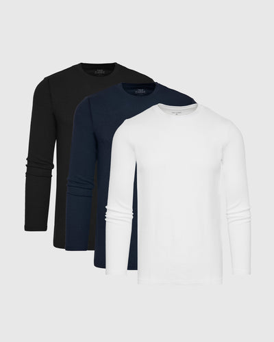 Waffle Long Sleeve Crew Neck