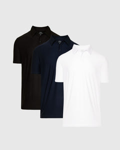 True ClassicActive Short Sleeve Polo 3-Pack