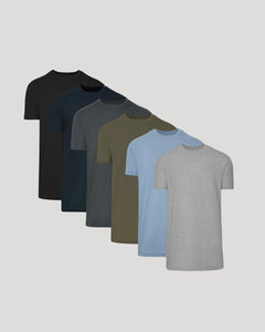 True ClassicTall Straight Hem T-Shirt 6-Pack