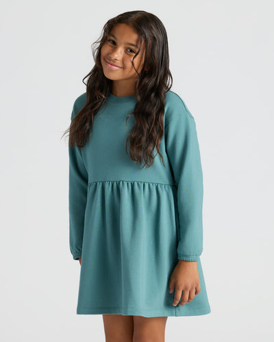 Vestido de polar manga larga para niñas