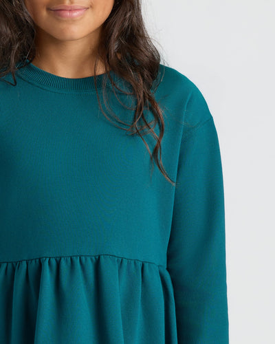 Girls Long Sleeve Fleece Dress