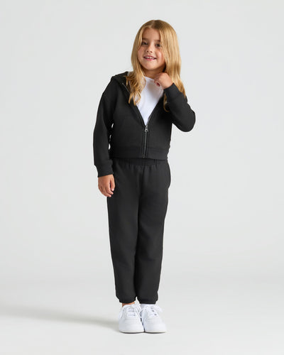 Girls Cropped Zip Hoodie