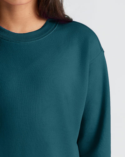 Deep Emerald Slouch Pullover Crew & Relaxed Jogger Set