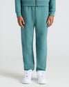 Girls Stormcloud Cropped Zip Hoodie & Relaxed Joggers on child with sneakers.