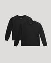 2-Pack of blacks fleece long sleeves shirts