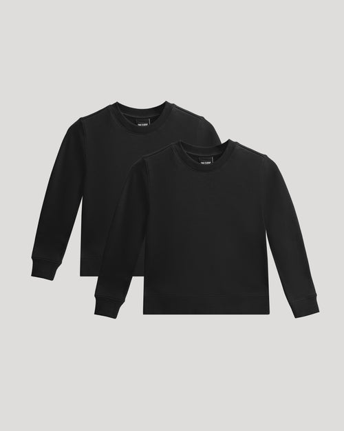 2-Pack of blacks fleece long sleeves shirts