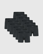 Lot de 12 boxers en carbone avec braguette