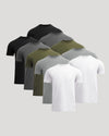 The Staple Classic Crew 10-Pack T-shirts layered display.