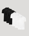 Black & White Classic Polo 6-Pack displayed neatly, showcasing sleek design.