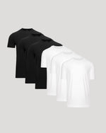 Black & White Active Crew 6-Pack