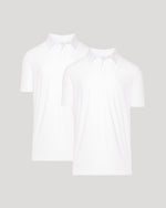 All White Active Polo 2-Pack