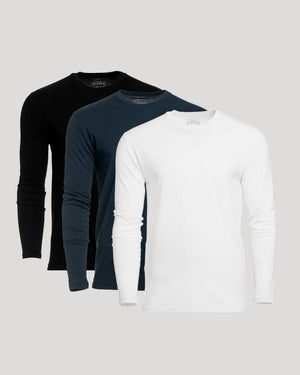 True Classic Men’s Long Sleeve Crew Neck Tee – Soft, Tailored Everyday Shirt