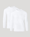 White long-sleeve top on a light gray background