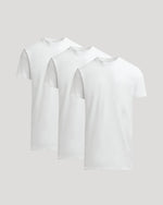 All White Tall Heavyweight Crew 3-Pack