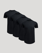 Tall Pima Cotton Blend Curved Hem Crew 4-Pack