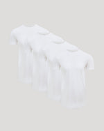 Tall Pima Cotton Blend Curved Hem Crew 4-Pack