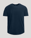 Navy Short Classic Curved Hem Crew