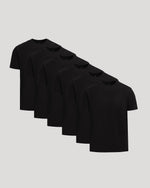 All Black Short Heavyweight Crew 6-Pack