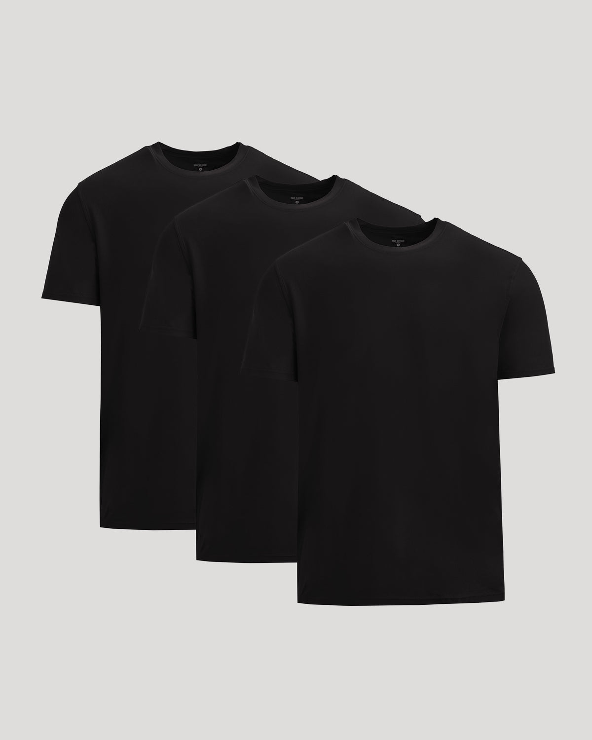 All Black Short Active Crew Neck 3-Pack