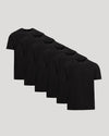 All Black Short Active Crew Neck 6-Pack