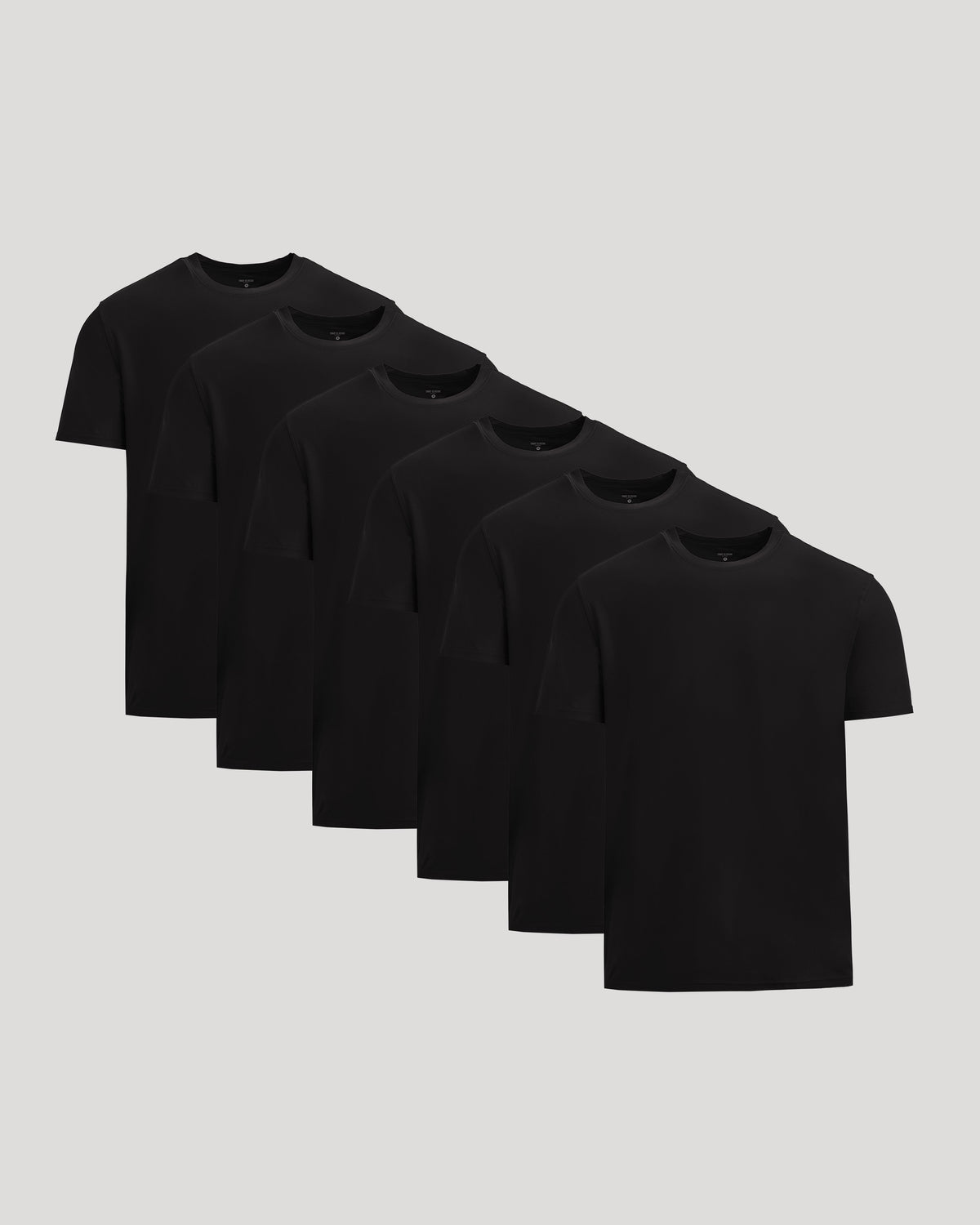 All Black Short Active Crew Neck 6-Pack