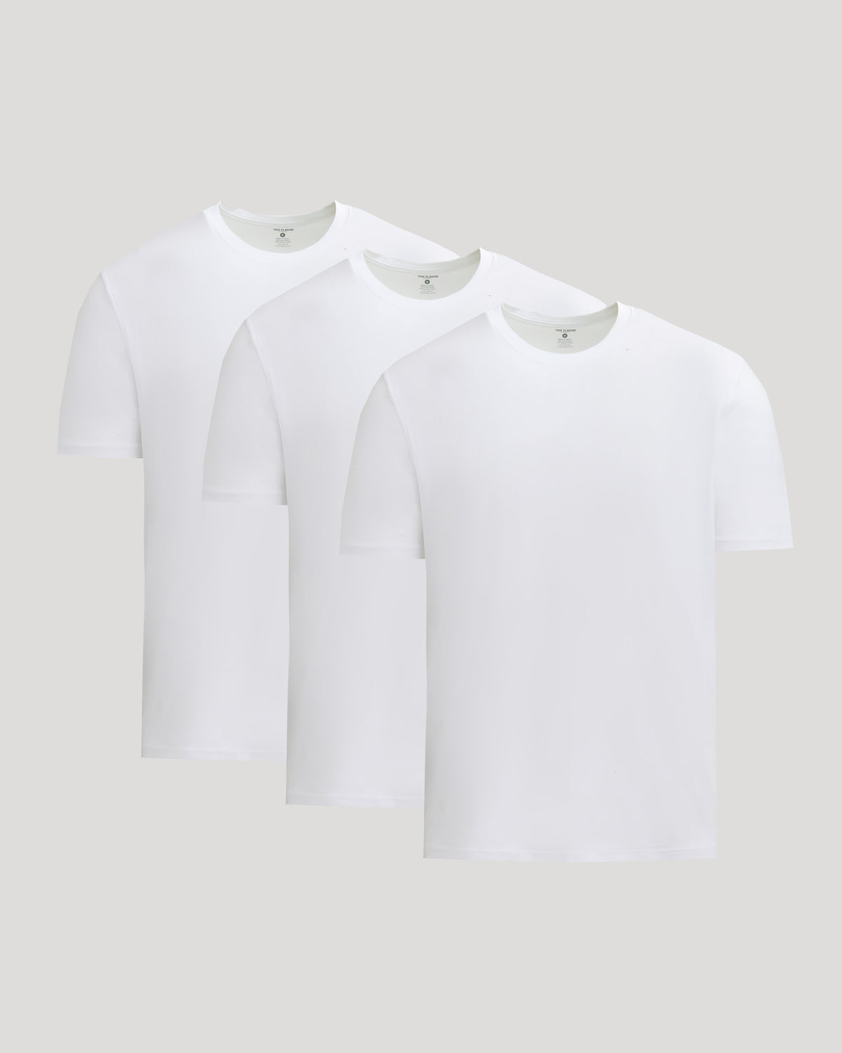 All White Short Active Crew Neck 3-Pack