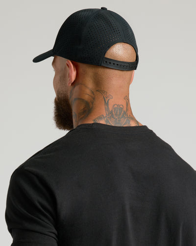 Black Embroidered True Classic Hat