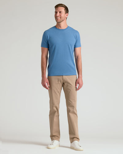 Classic Crew Neck - Dark Heather Blue Lake