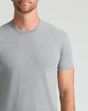 Man wearing light gray Classic Crew 10-Pack T-shirt.