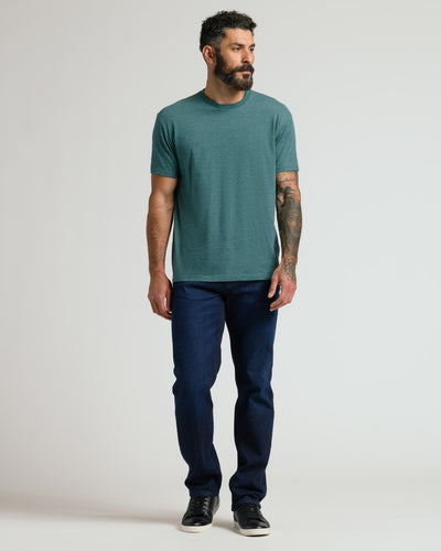 Classic Crew Neck - Heather Seafarer