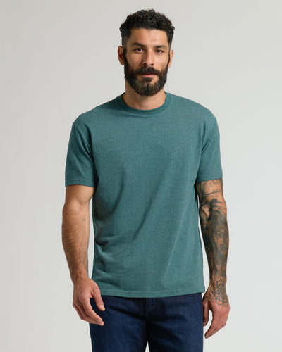 Classic Crew Neck - Heather Seafarer