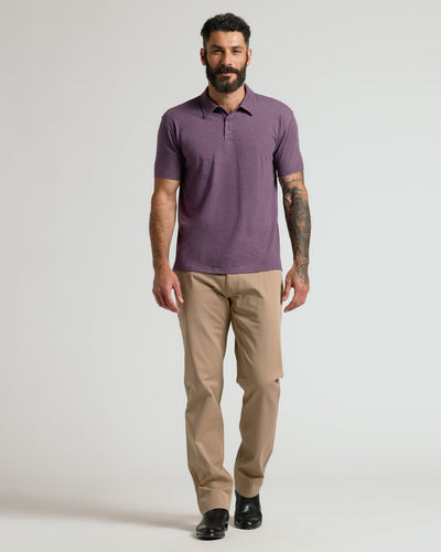 Classic Polo - Dark Heather Plum