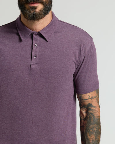 Classic Polo - Dark Heather Plum
