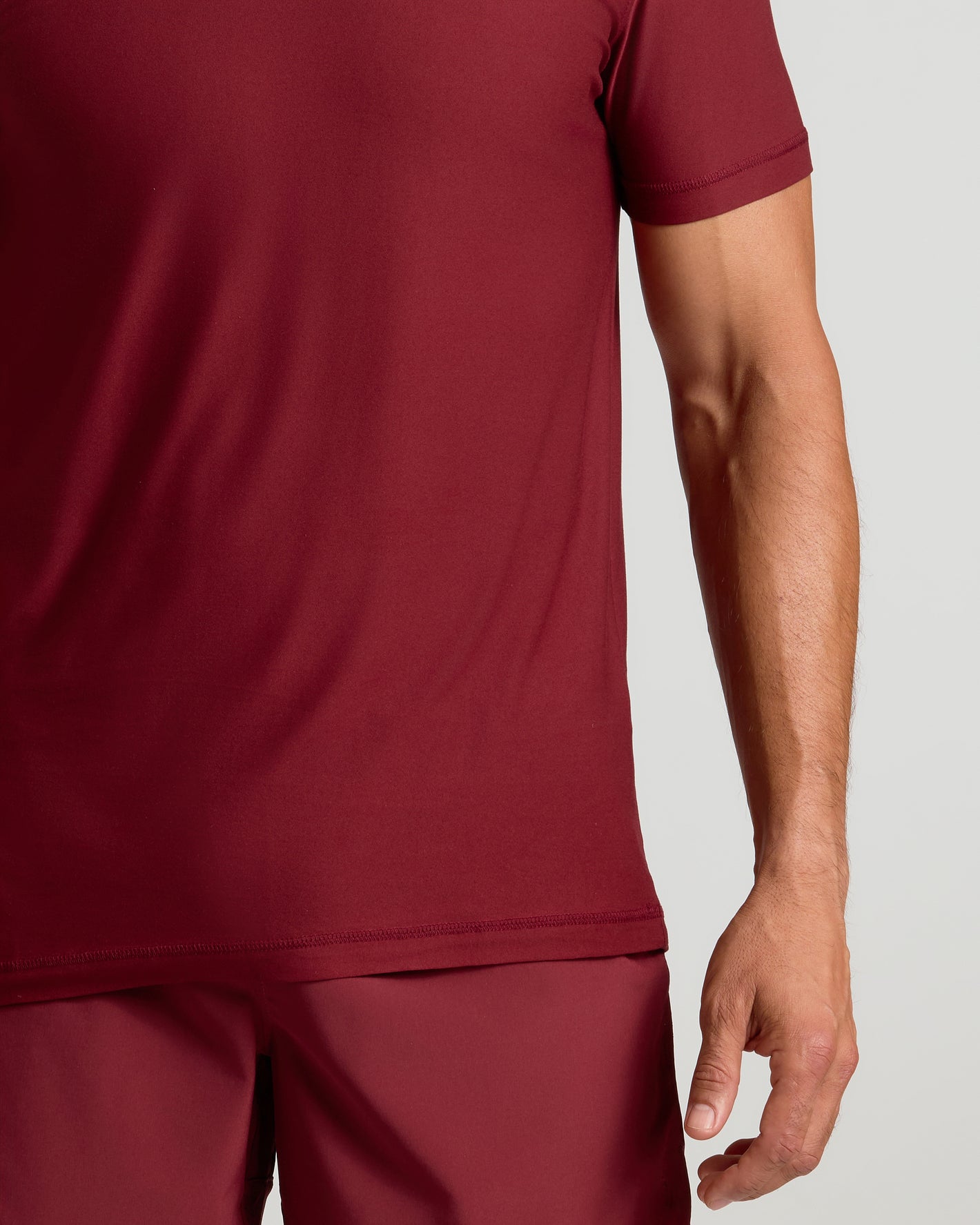 Auburn Active Crew Neck Tee in action-focused fit.